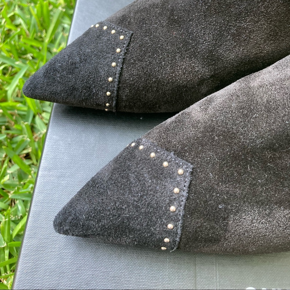 Saint Laurent Black Blaze Studded Booties - Picture 13 of 14